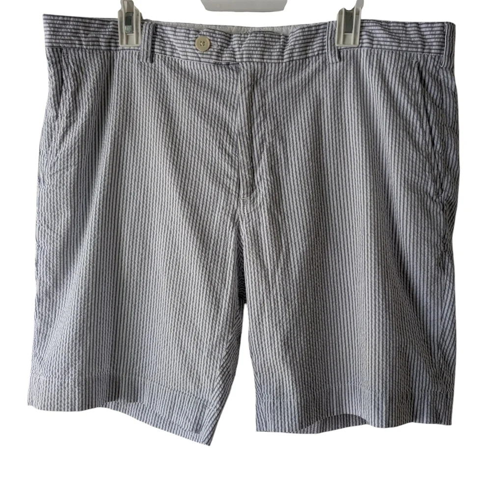 Brooks Brothers Men's Striped Flatfront Bermuda Shorts W40
